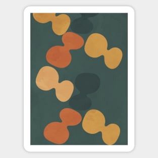 Nordic Earth Tones - Abstract Shapes 5 Sticker